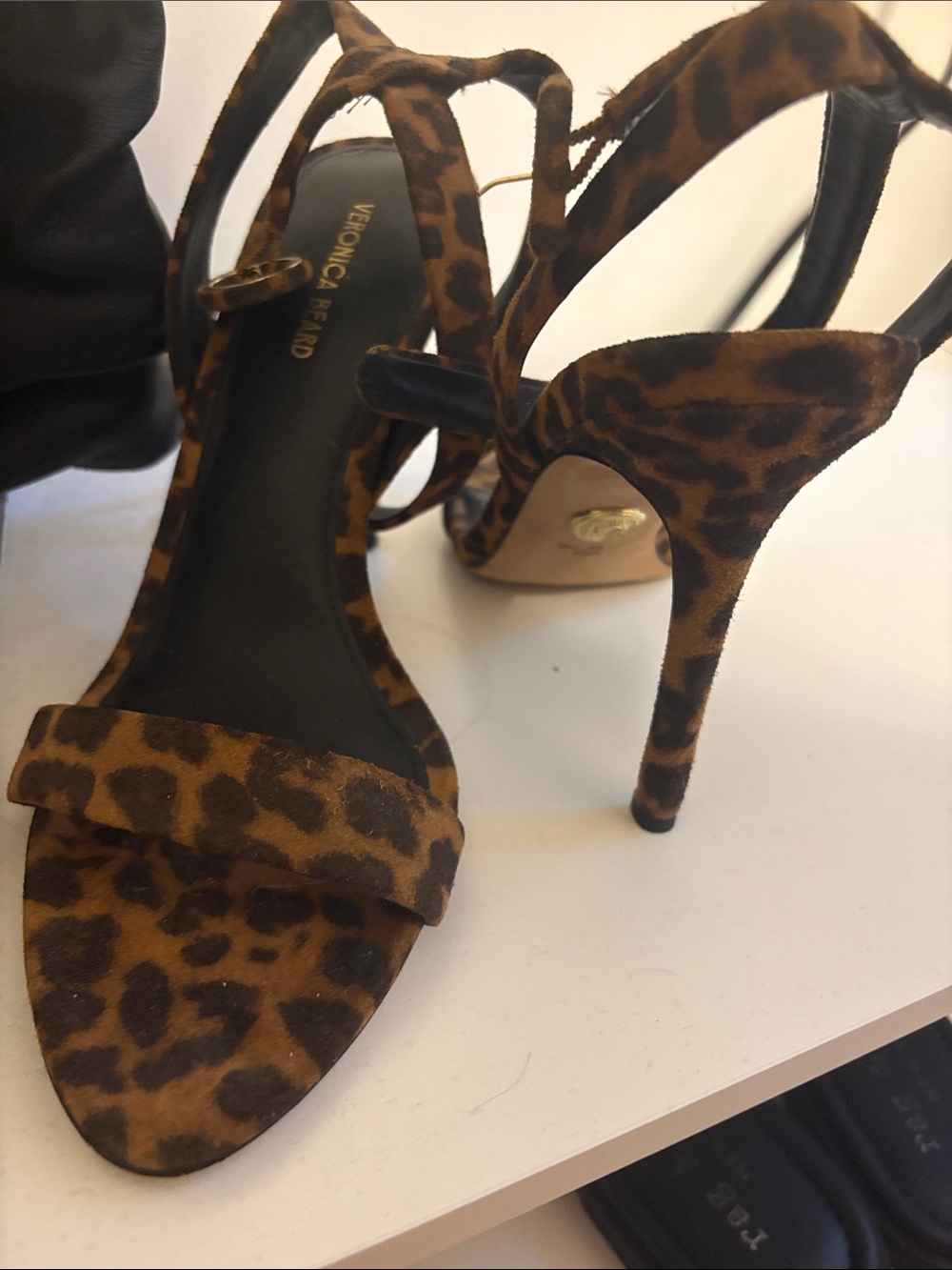 veronica beard leopard heels